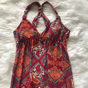 Paisley maxi dress